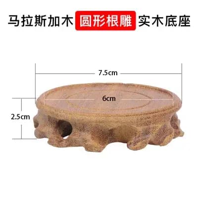 Table sculptée rétro en bois massif, étagères à fleurs debout, base de décoration en séquoia pour th