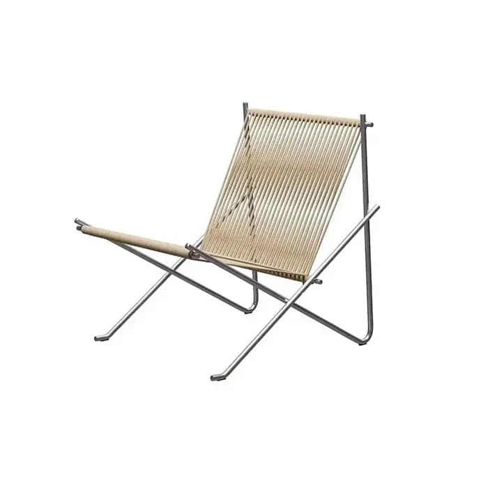 MOMO Bauhaus chaise de loisirs Design Simple salon canapé balcon corde tissée en acier inoxydable cadre solide moderne