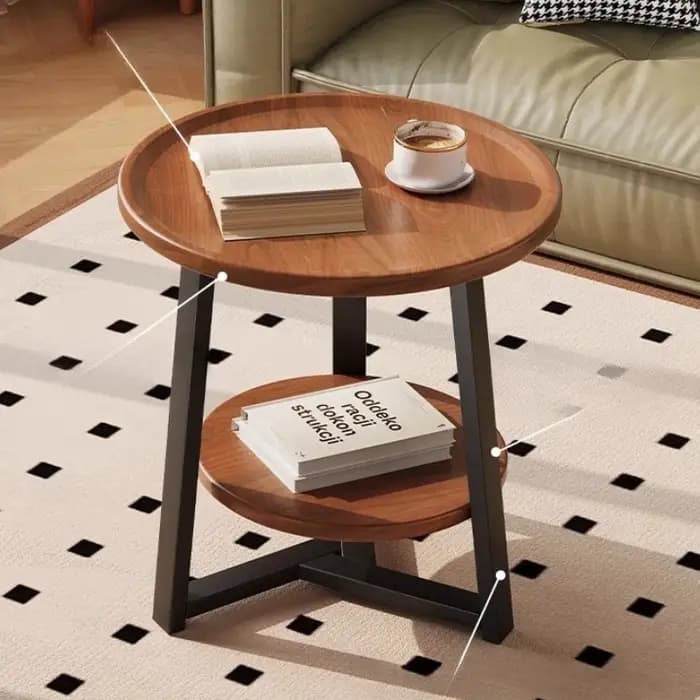Petites Tables basses rondes en bois