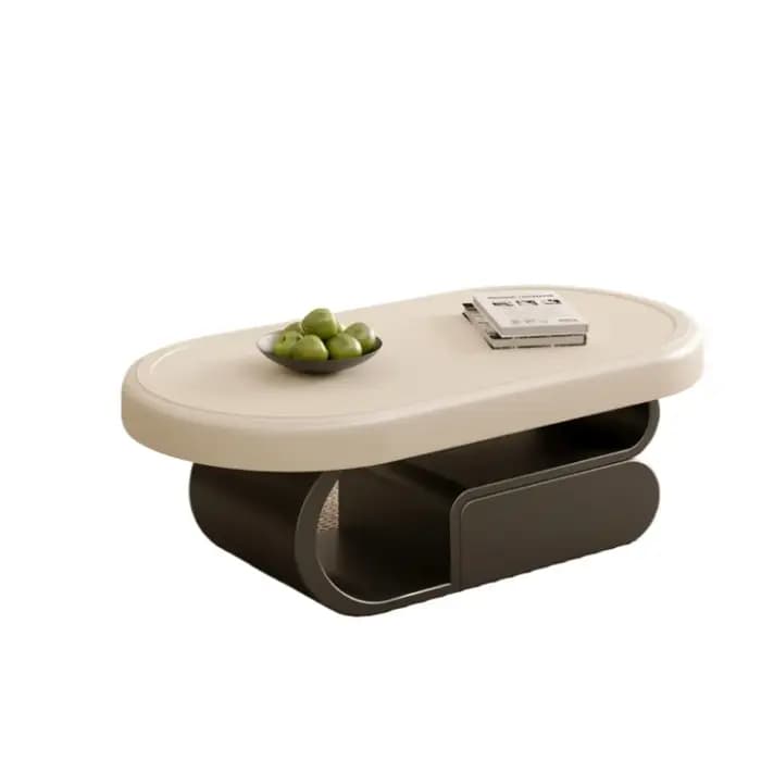 Table basse de rangement à couverture rigide