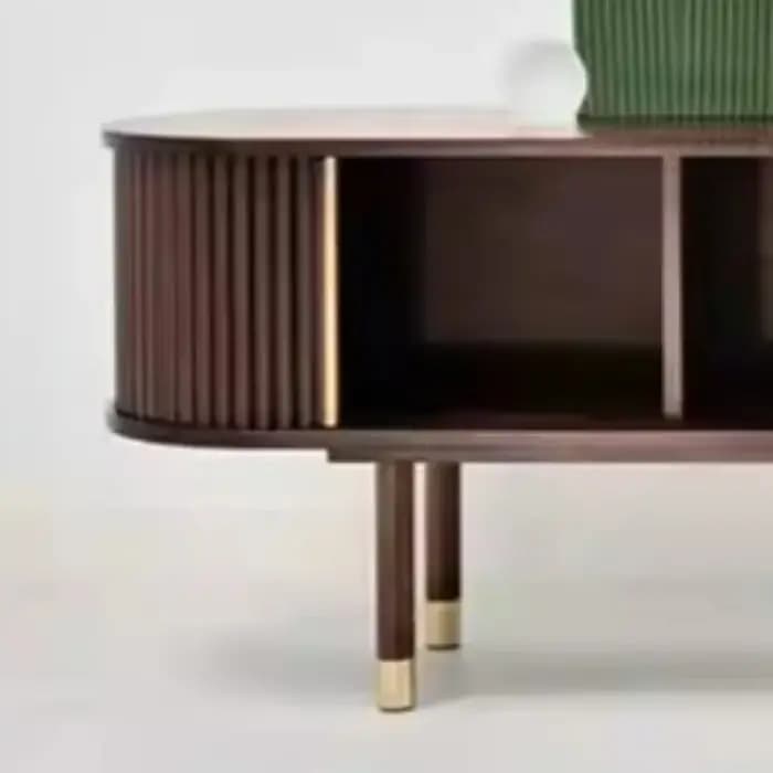 Meuble TV surélevé avec étagères