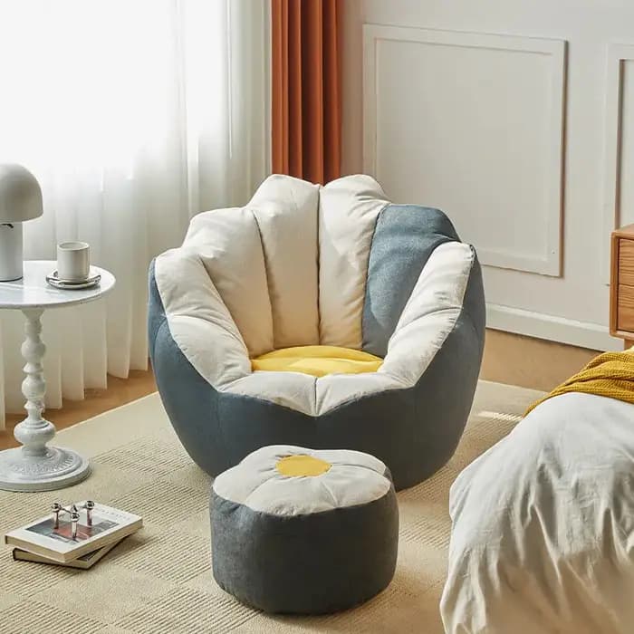 Pouf pouf pour canapé paresseux, canapé bouffant, canapé tatami, meubles de salon, confortable, rela