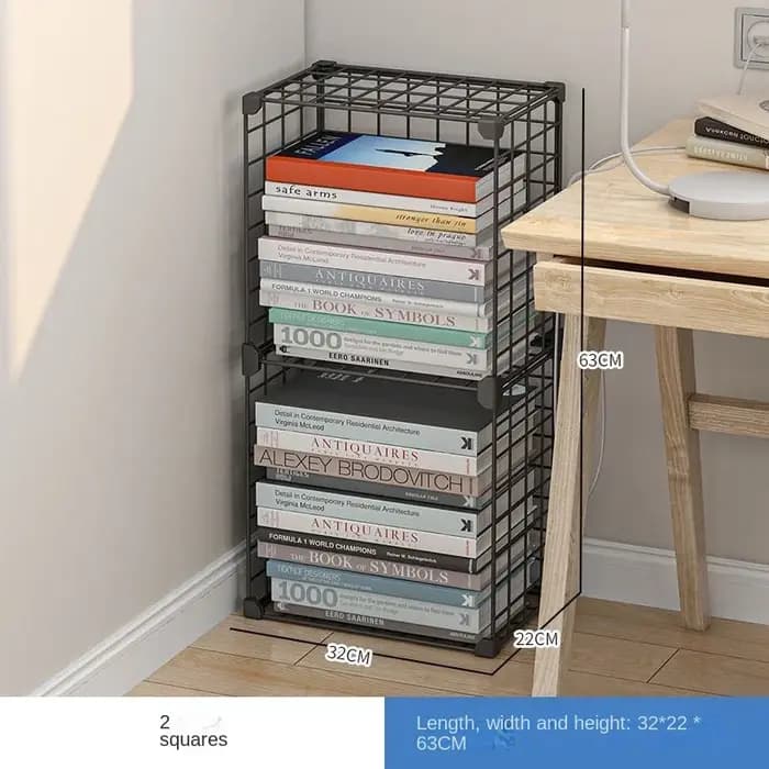 Bibliothèque flottante pour le nettoyage de la maison, étagère de bibliothèque, bureau de rangement