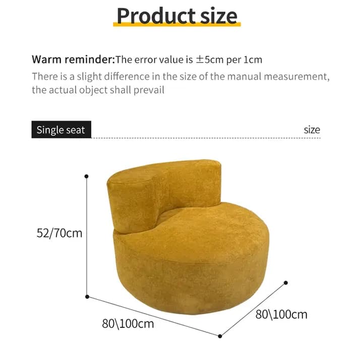 Canapé d'angle à Compression en tissu