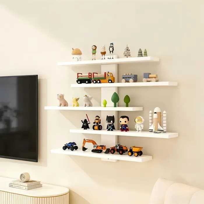 Étagère murale pour la présentation de figurines