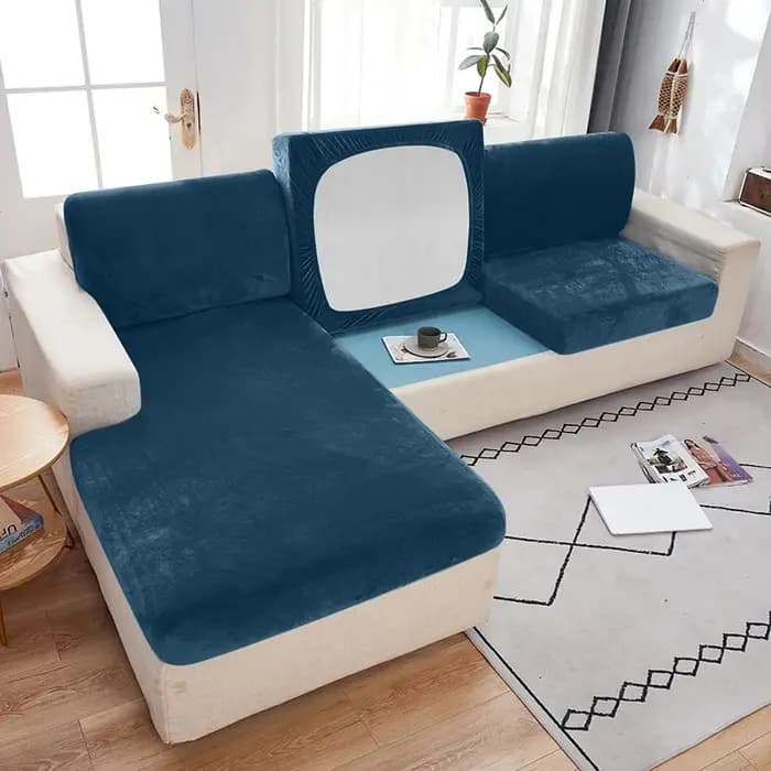 Housse de siège de canapé en tissu velours