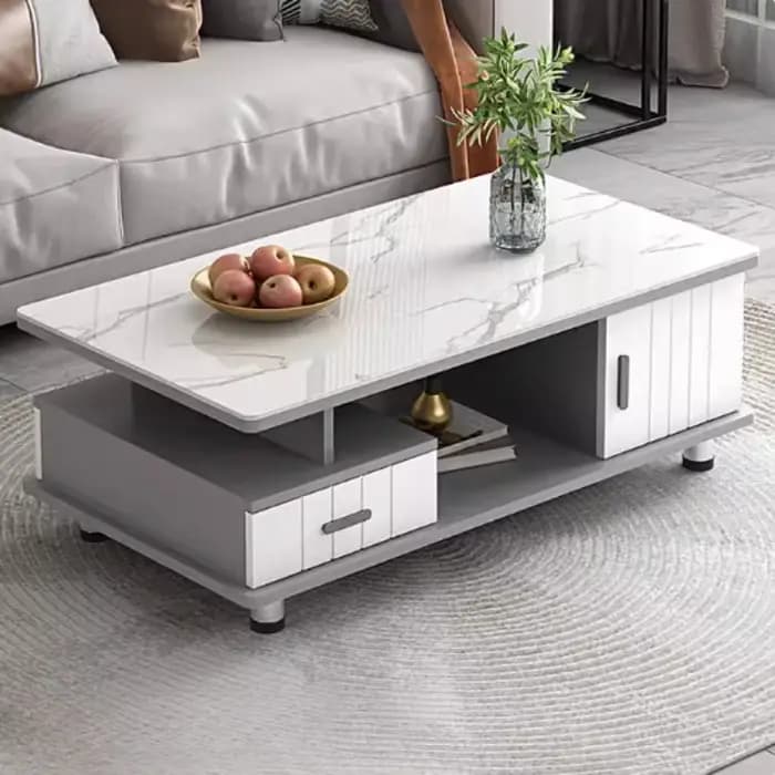 Table basse De rangement sur pied carrée moderne salle à manger Tables basses authentique luxe Mesas De Centro Para Sala décor à la maison