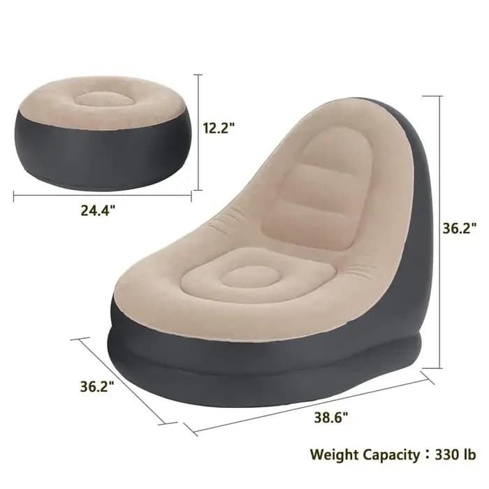Nouveau canapé gonflable en peluche pour les paresseux canapé-lit pliable en plein air chaise allong