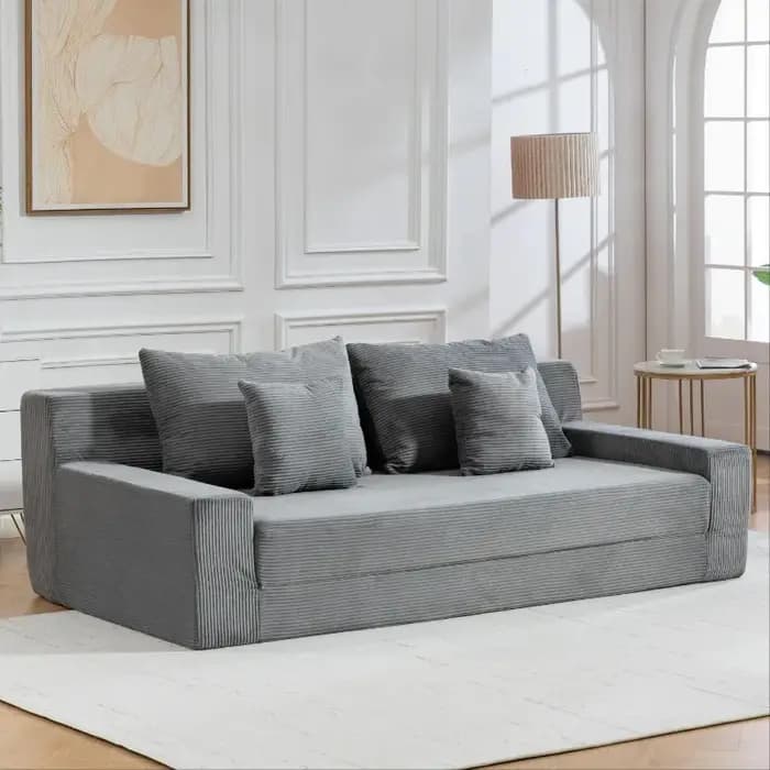 Canapé-lit modulaire pliable 2-en-1 à compression sous vide pour petits espaces