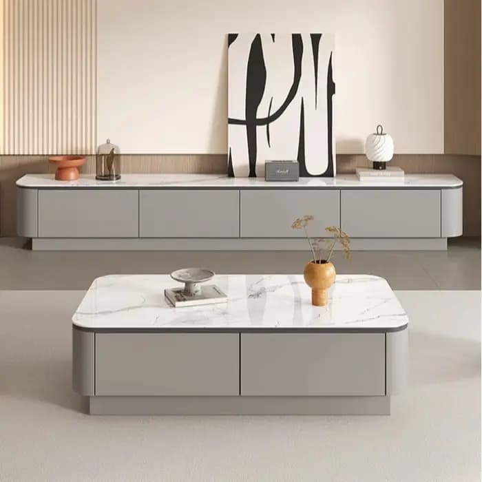 160 180 200 220 240 260 280 300 cm Meuble TV rock moderne Meuble TV Tables basses Table d'appoint Me