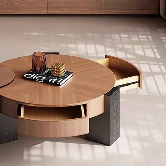 Tables basses Vintage du milieu du siècle Wabi Sabi Designer Wabi Sabi Table basse tendance Premium