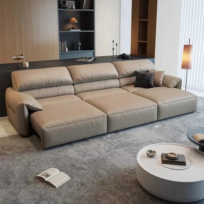 Canapé-lit électrique intelligent 2 places surdimensionné avec accoudoirs pour appartements – Design