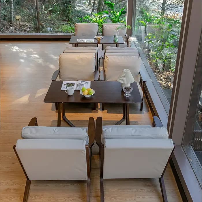 Ensemble table et chaise chinois en bois massif – parfait pour les restaurants/salles d'étude