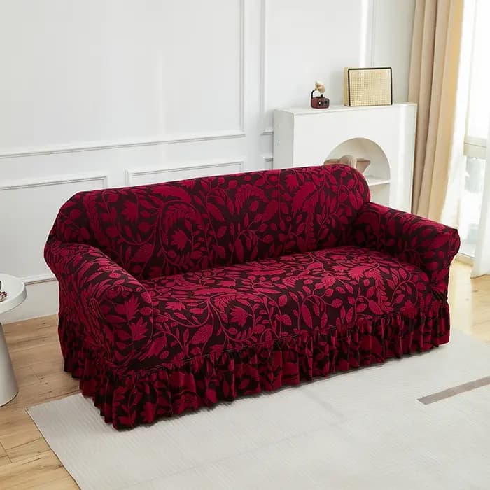 Housse de canapé jacquard 1/2/3/4 places, style simple et luxueux Willow Charm