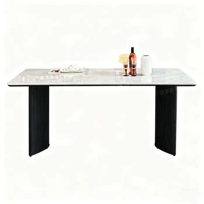 Table à manger rectangulaire de luxe italienne