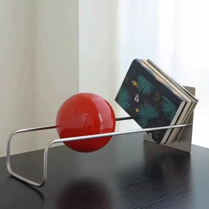 Étagère créative au design audacieux – Support de livres flottant et porte-revues de style Mid-Century Modern