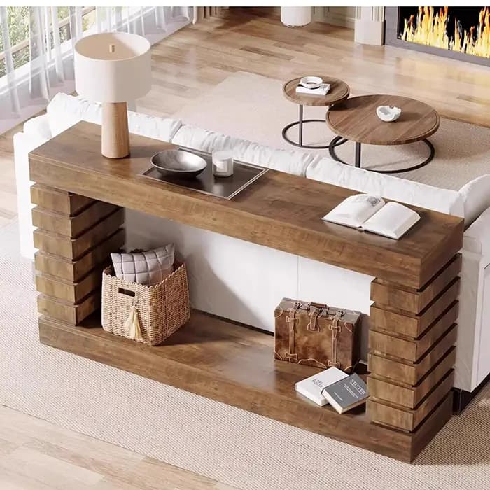 Wabi Sabi Table console unique élégante minimaliste Premium