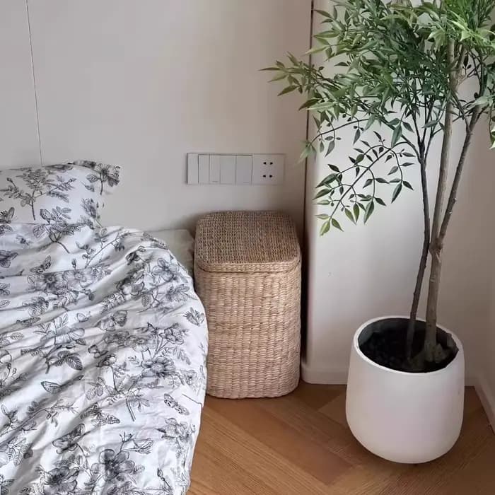 Petite armoire de chevet Simple en rotin
