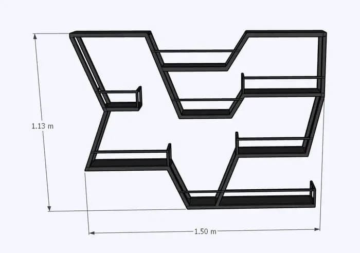 Petit meuble bar mural design pour barman