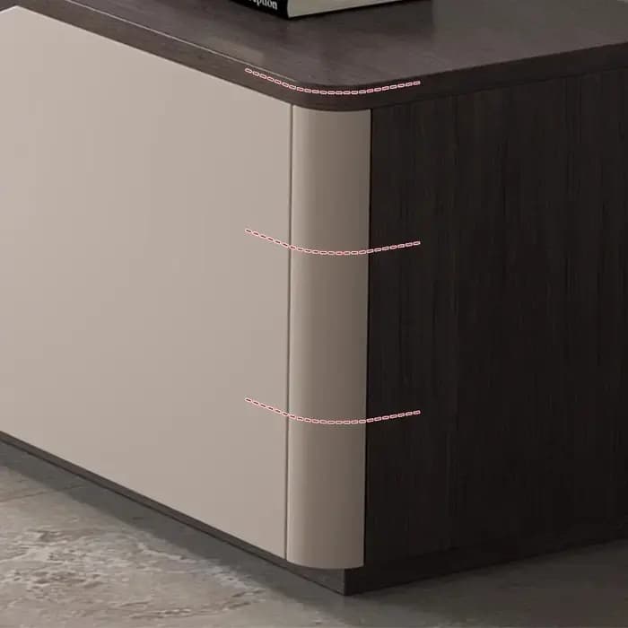 Meuble TV de salon, style moderne du milieu du XXe siècle, table TV de luxe, centre de divertissement à domicile, support pour meuble de rangement.