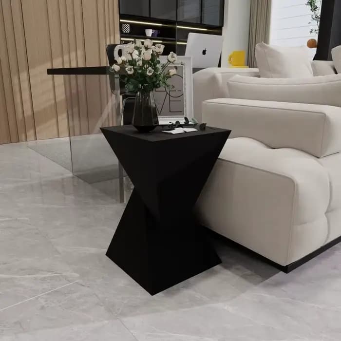 Table d'appoint minimaliste de luxe à la française