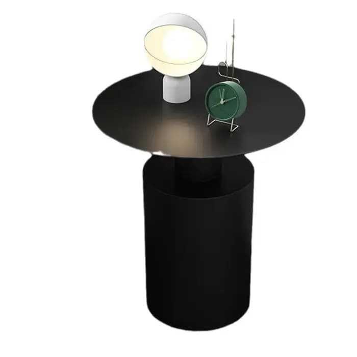 Table de canapé ronde en fer forgé, petite table basse minimaliste, bureau créatif, métal de luxe
