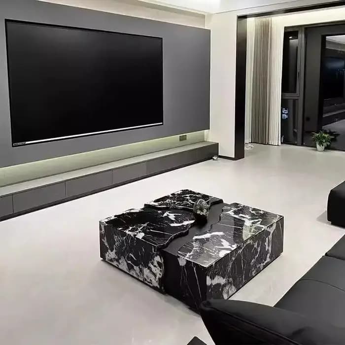 Table basse de luxe moderne livres chambre design Simple