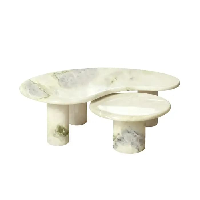Table basse moderne en marbre nordique