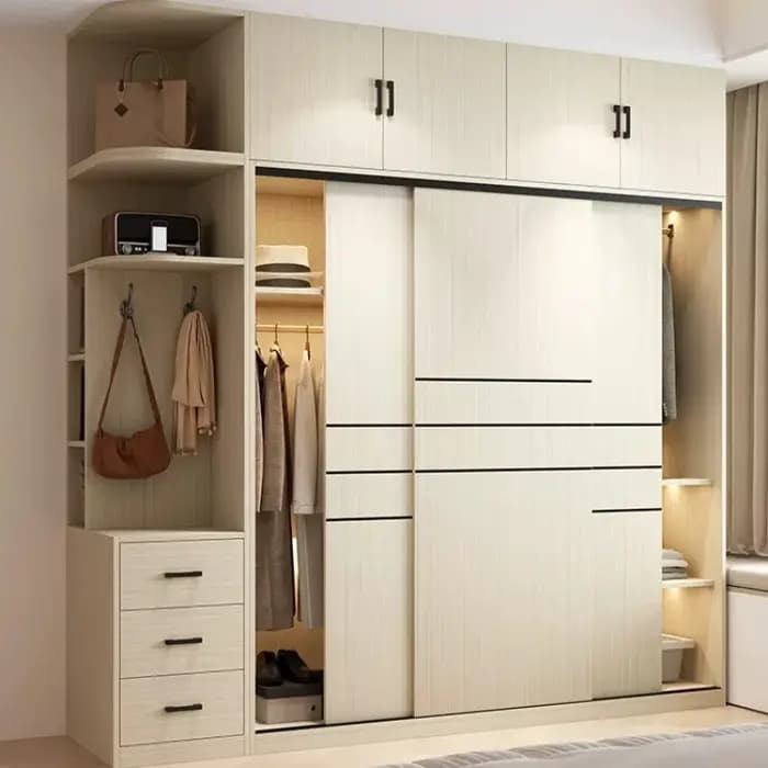 Armoire coulissante rétro Rail