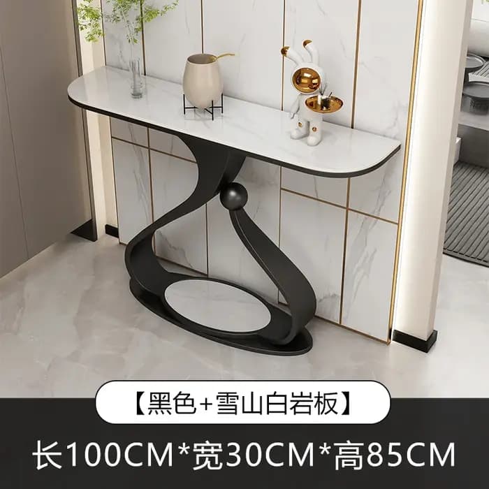 Table de Console Glam Design pieds en métal Table de Console rétro Glamour français élégant moderne