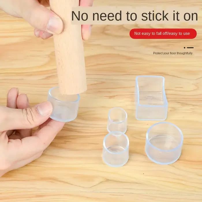 Polymères de table en caoutchouc pour meubles, capuchon de protection anti-rayures en silicone, pied