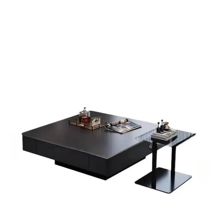 Ornements simples Table basse affichage Unique carré Glam