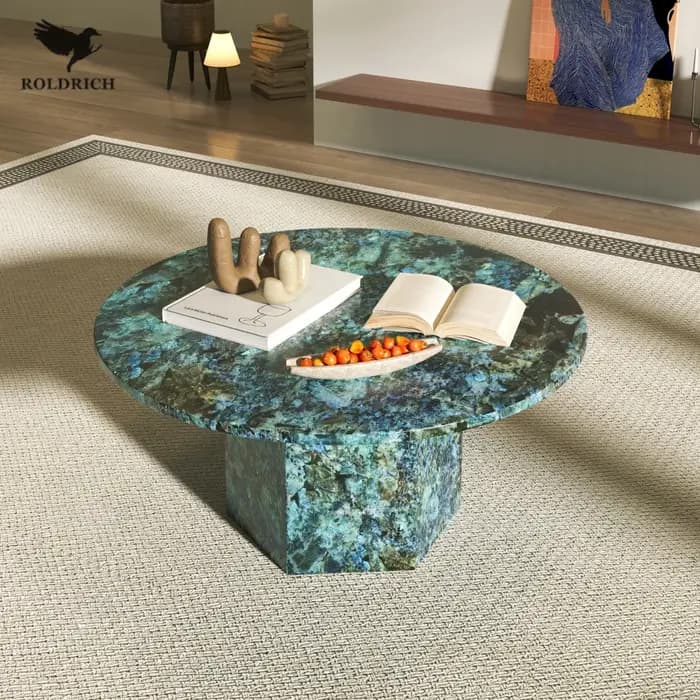 Table basse esthétique de luxe, couverture rigide transparente, Table basse italienne Simple, organi