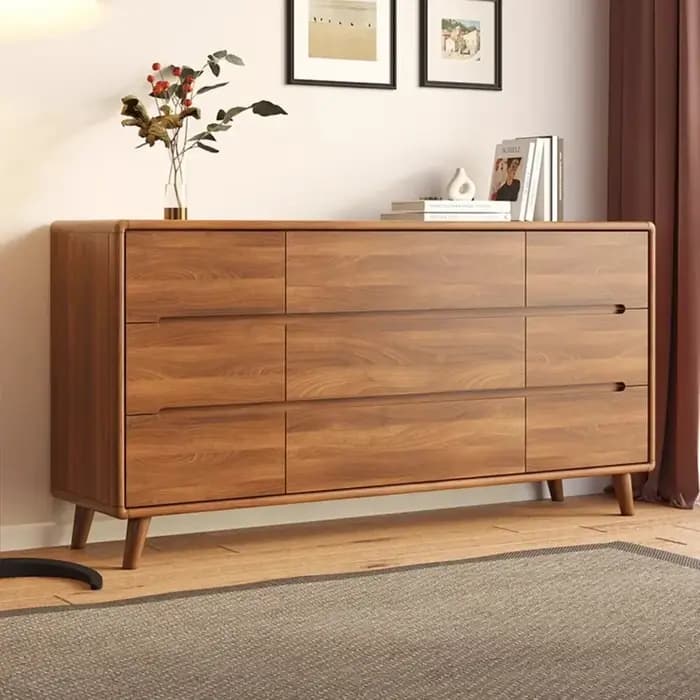 Armoires de rangement en bois pour salon