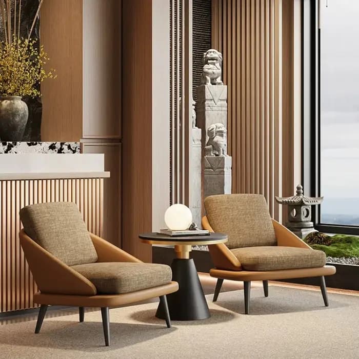 Chaise de salon de luxe en bois