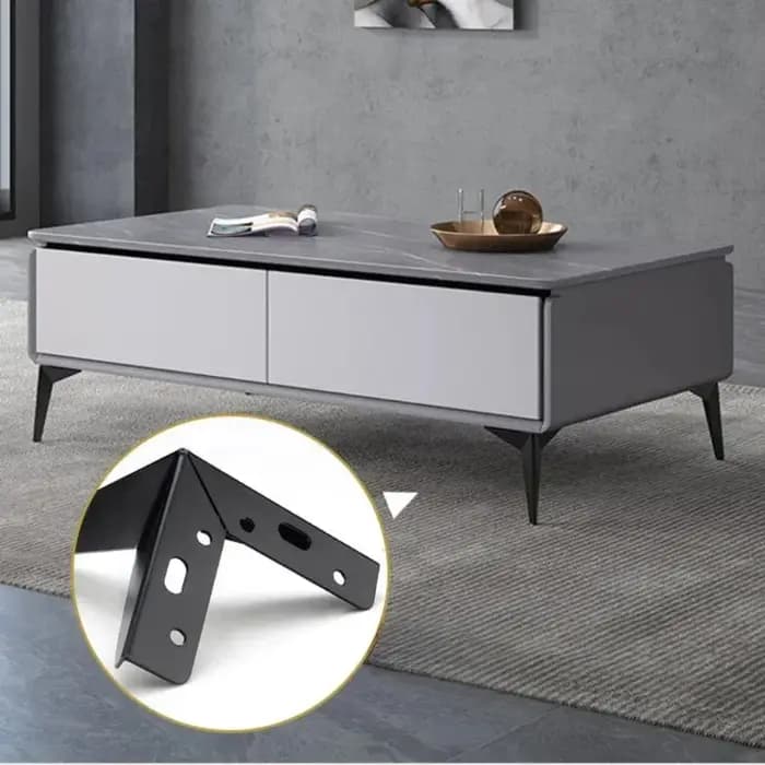 4 pièces de pieds de meubles européens de luxe de 15 cm, pieds de canapé en métal robustes, supports