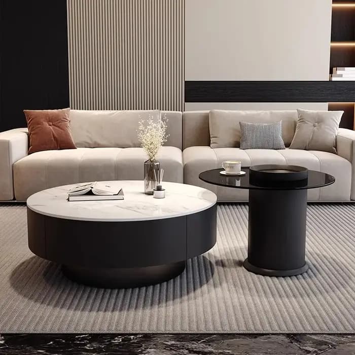 Table basse nordique créative rangement tendance