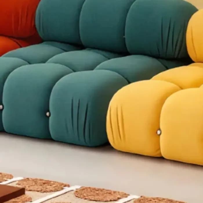 Canapés modernes italiens, fauteuils individuels incurvés confortables, canapé de salon vert, fauteuils doux pour salon, ensembles de meubles pour salons