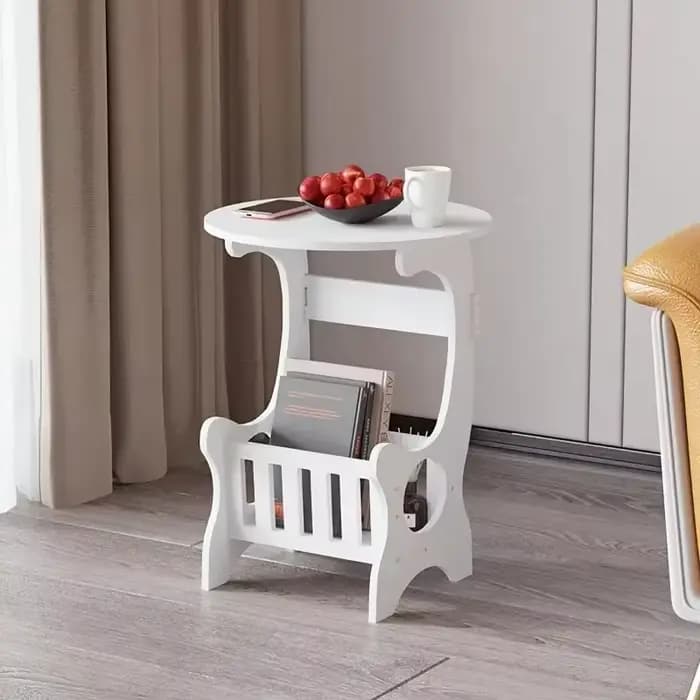 Mini Table de chevet à support de rangement, meubles de chambre à coucher, Mini Table d'appoint rond