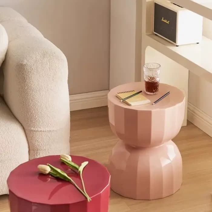 MOMO-Table Basse Créative avec Sablier, Table d'Appoint Scandinave, Canapé Designer, Petite Table Ba
