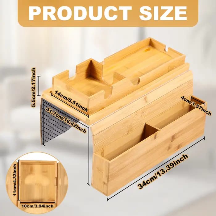 Plateau de canapé en bois
