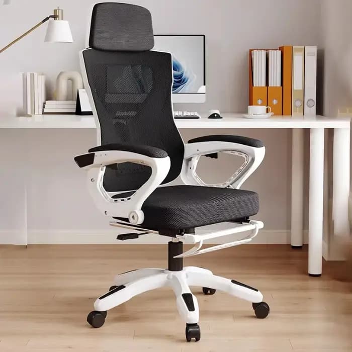 Fauteuil de bureau inclinable de luxe confortable, ergonomique, pivotant pour le gaming, mobilier de
