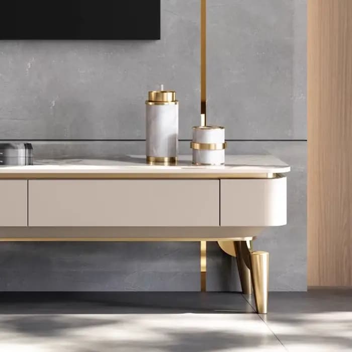 Meubles de télévision italiens modernes Design tiroirs Style Table