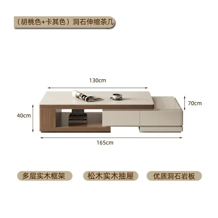 Table basse moderne minimaliste chambre extensible Tables basses De rangement uniques meuble Tv Desi