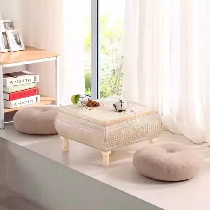 Support Tatami en rotin tissé à la main