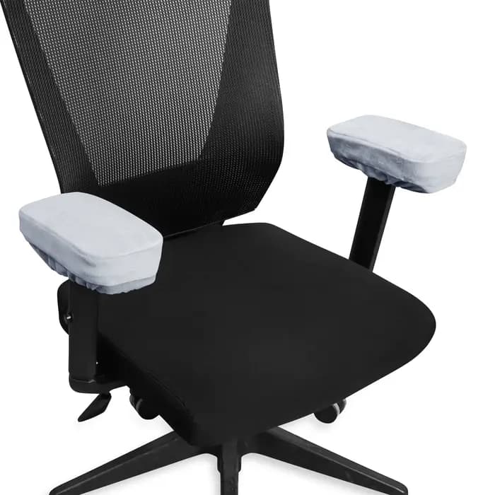 Housses d'accoudoir de chaise de bureau pour coudes et avant-bras, ensemble de 2 pièces en velours é