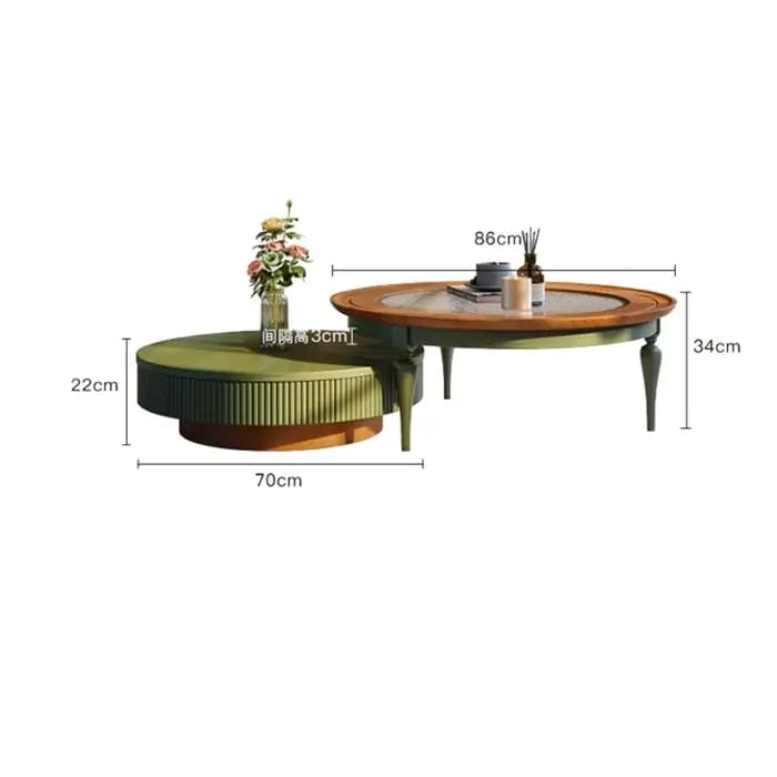 Table basse Glam Vintage Design du milieu du siècle