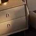 Cadre De lit moderne princesse Beige
