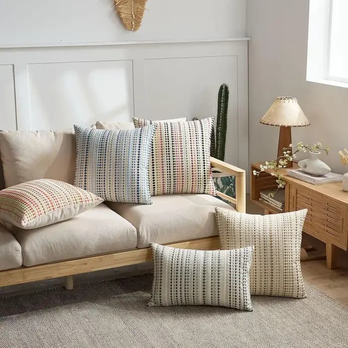 Housses de coussin décoratives kaki