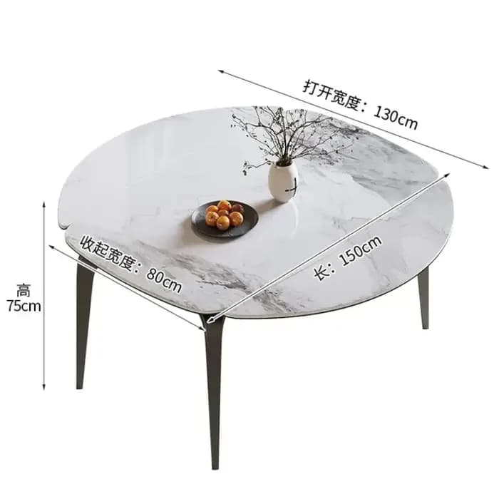 Table à manger minimaliste nordique ronde